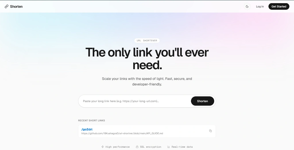 SnipLink — live project screenshot